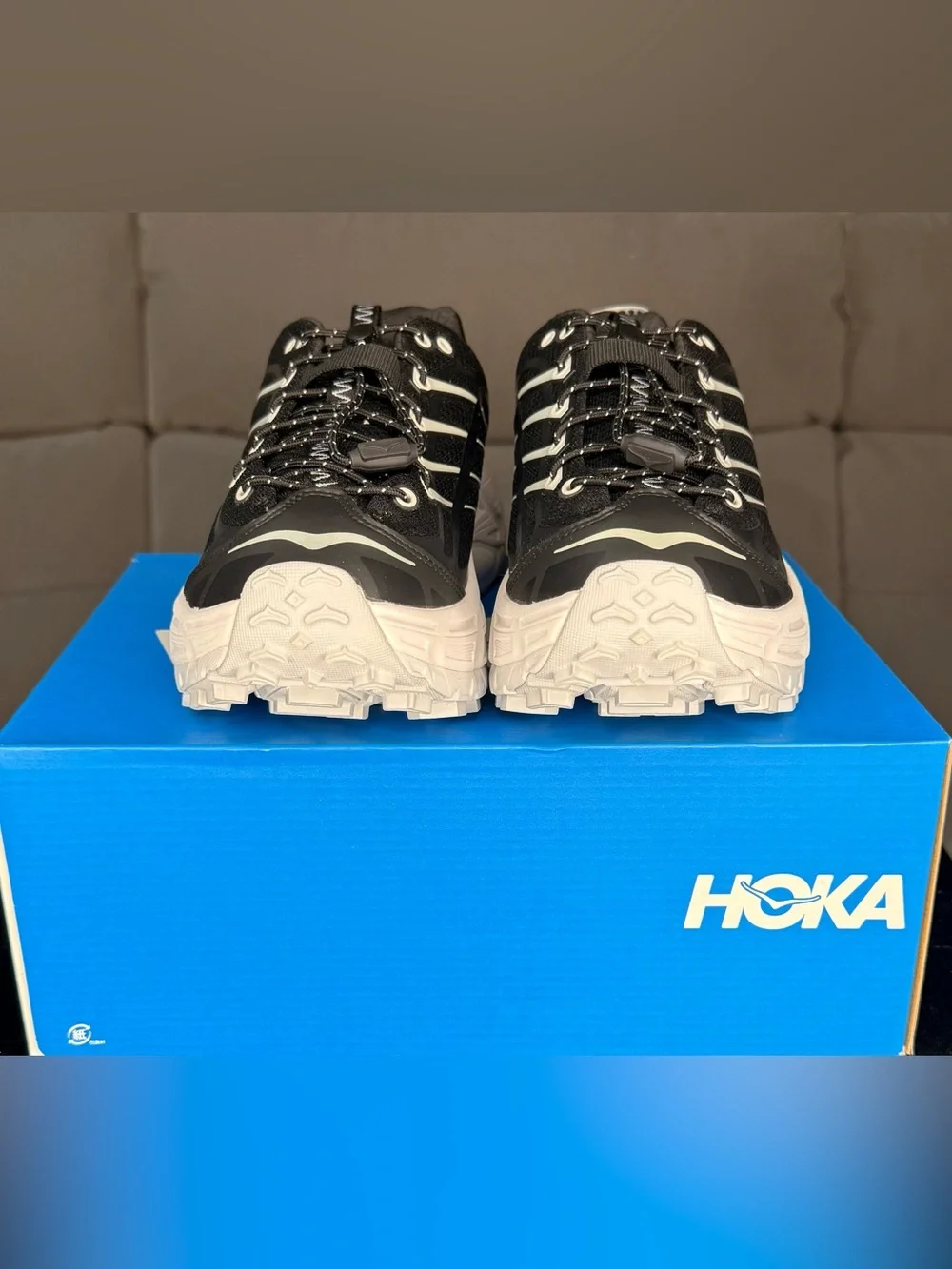 HOKA Mafate Three2 Vibram Black Cosmic Grey Unisex 8.5M 9.5W (160)